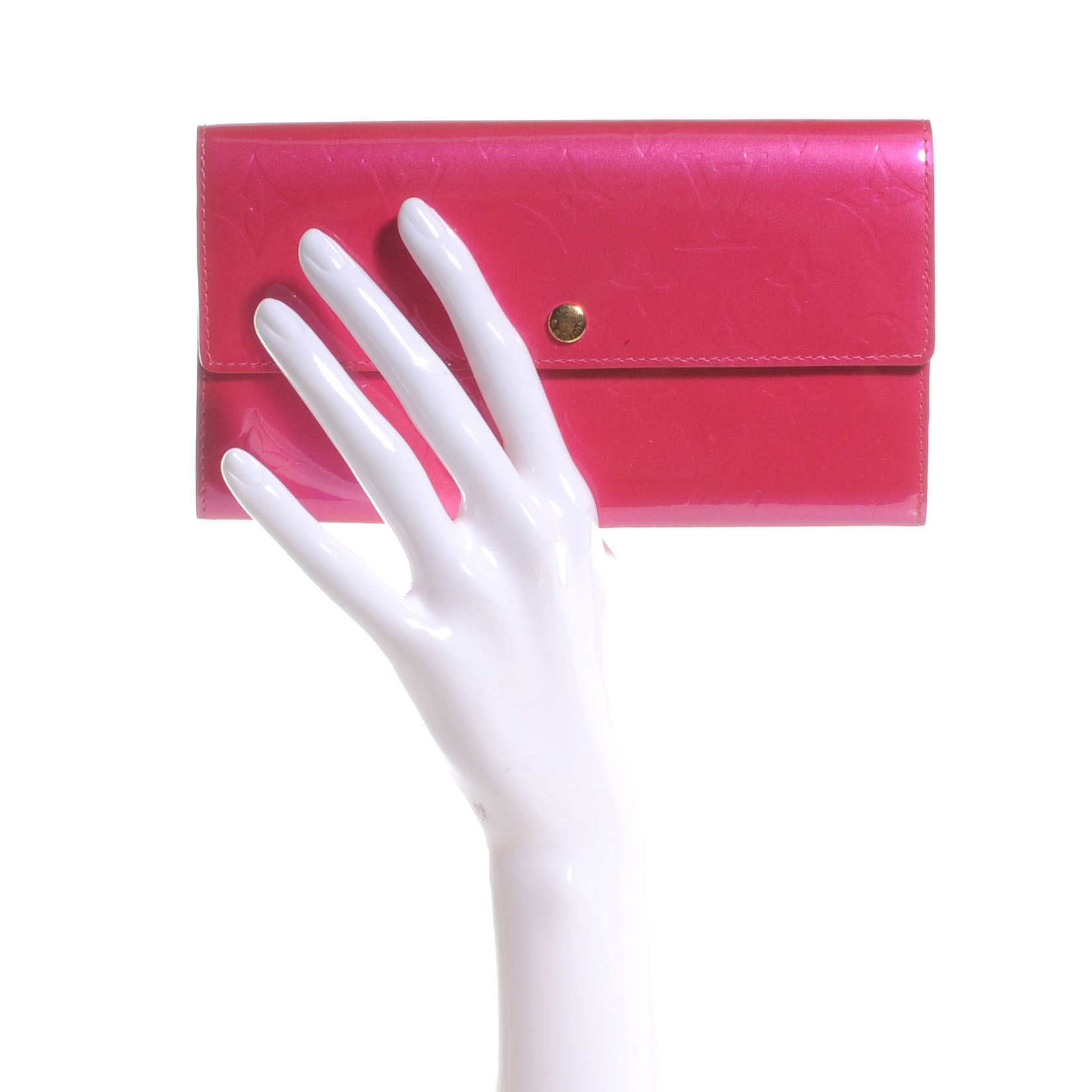 Louis Vuitton Vernis Sarah Wallet Fuchsia 2 of 8