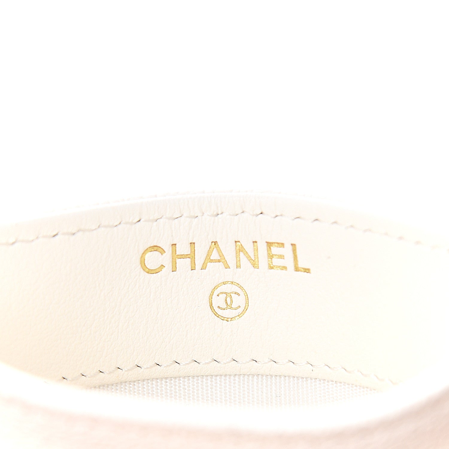 Chanel Caviar Chevron Quilted Boy Card Holder White 5 of 8
