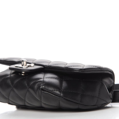Chanel Calfskin Quilted CC Uniform Flap Belt Bag Black 7 of 11
