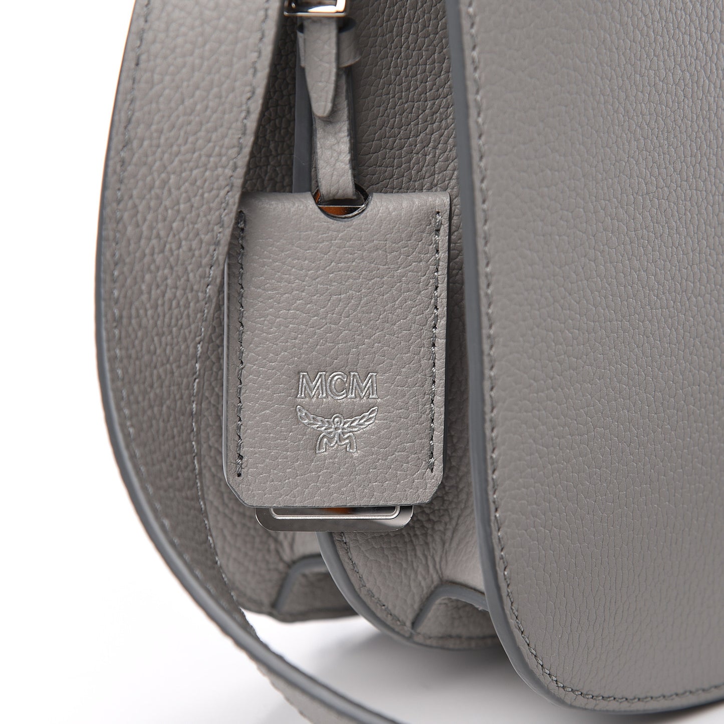Grained Calfskin Patricia Park Avenue Crossbody Bag Arch Grey