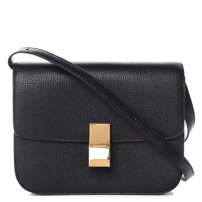 Celine Goatskin Medium Classic Box Flap Bag Black 1 of 7