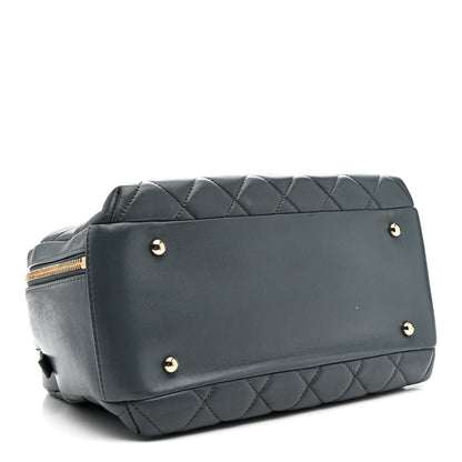 Chanel Lambskin Quilted Medium Trendy CC Bowling Bag Grey 4 of 11