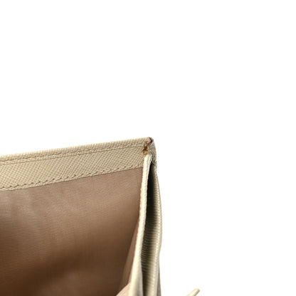 Prada Saffiano Metal Bi-Fold Wallet Cera 11 of 13