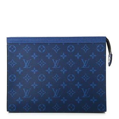 Louis Vuitton Monogram Eclipse Pochette Voyage MM Pacific Blue 1 of 7