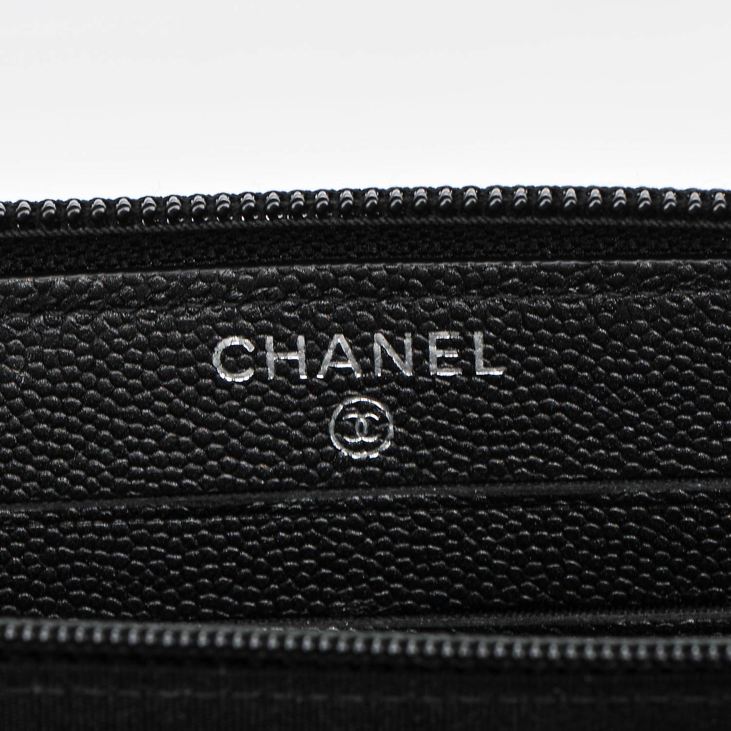 Chanel Caviar Quilted Boy Small Zip Around Wallet So Black 6 of 8