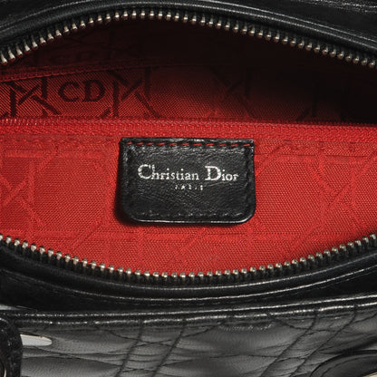 Christian Dior Lambskin Cannage Large Lady Dior Black 7 of 10
