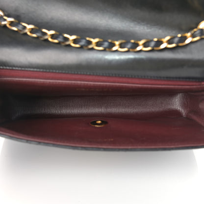 Chanel Lambskin Diamond Stitch Envelope Single Flap Black 4 of 12