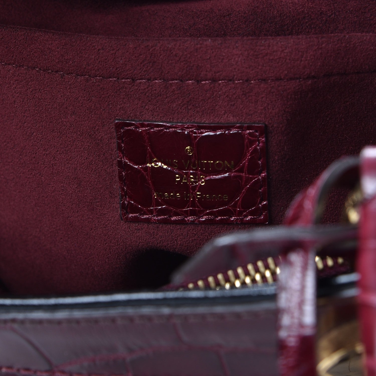Louis Vuitton Monogram Python Alligator Monogramissime Exotic Shopper GM Bordeaux 6 of 9