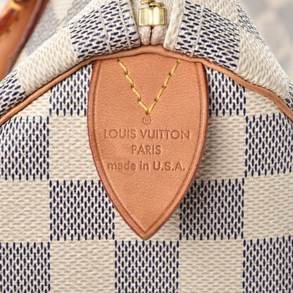 Louis Vuitton Damier Azur Speedy 30 6 of 16