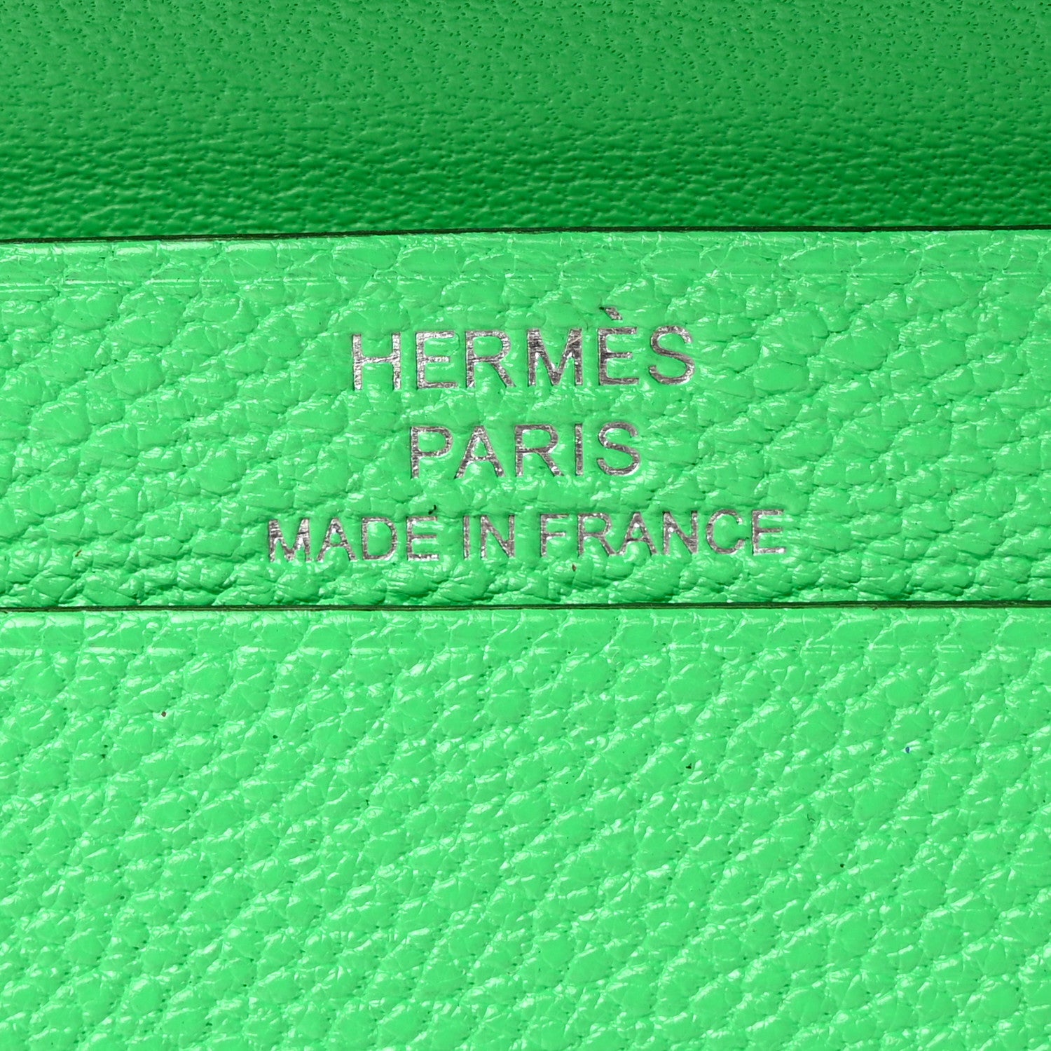 Hermes Chevre Mysore Mini Bearn Wallet Vert Comics 7 of 9