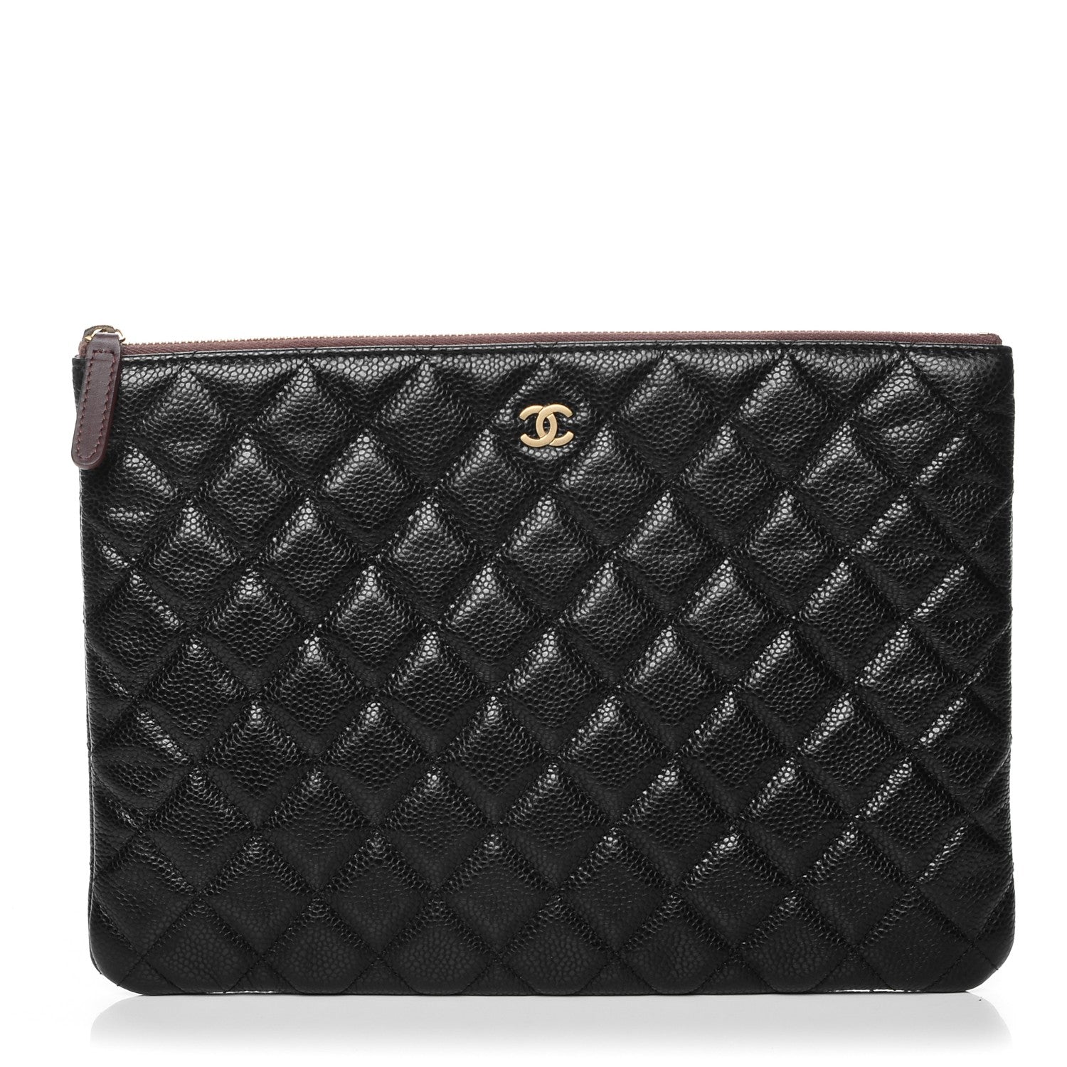 Chanel Caviar Quilted Medium Cosmetic Case Black 1 of 7
