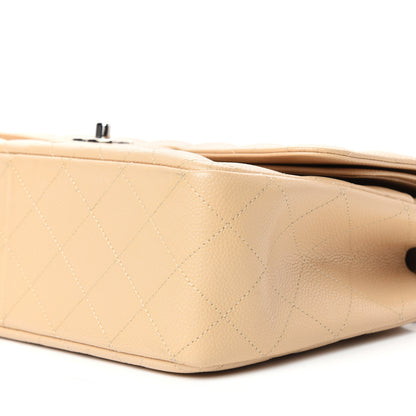 Chanel Caviar Quilted Jumbo Double Flap Beige 9 of 10
