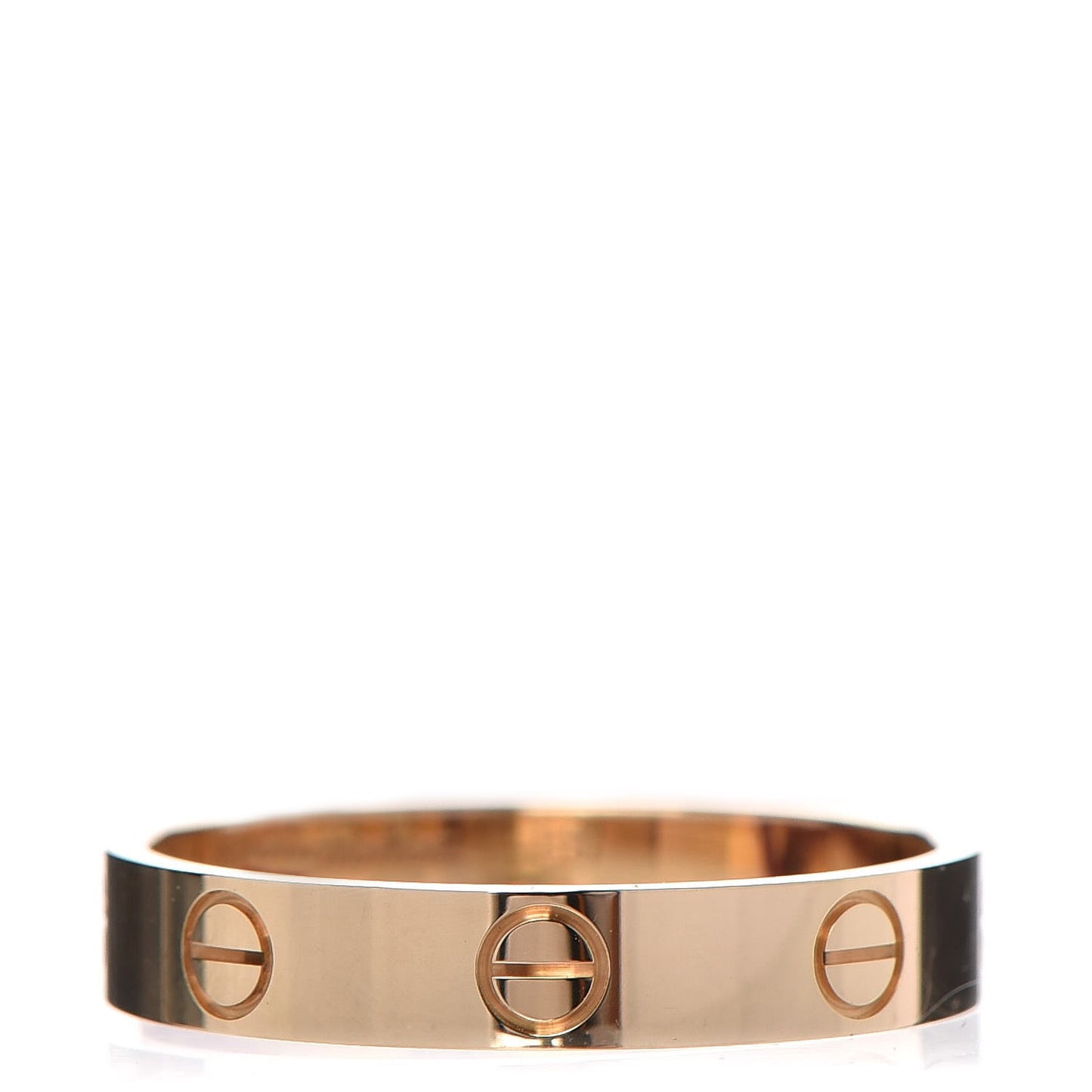 18K Yellow Gold 3.5mm LOVE Wedding Band Ring 56 7.5