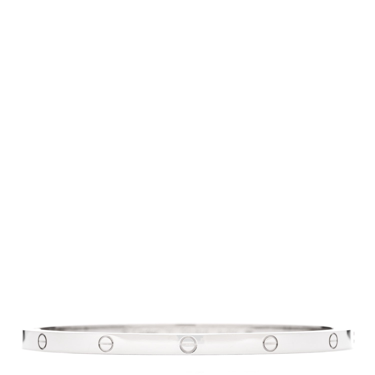 Cartier 18K White Gold Small LOVE Bracelet 17 1 of 4