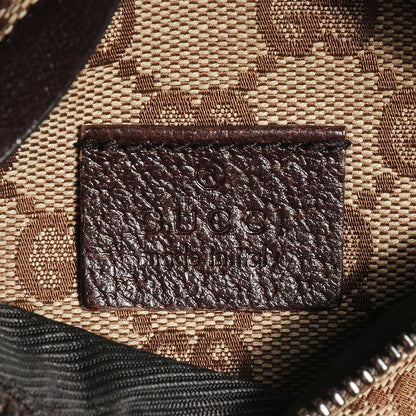 Gucci GG Monogram Double Pocket Belt Bag Dark Brown 7 of 9
