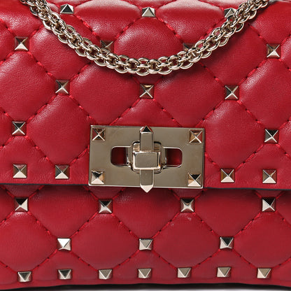 Valentino Garavani Nappa Small Rockstud Spike Shoulder Bag Rosso Valentino 6 of 10