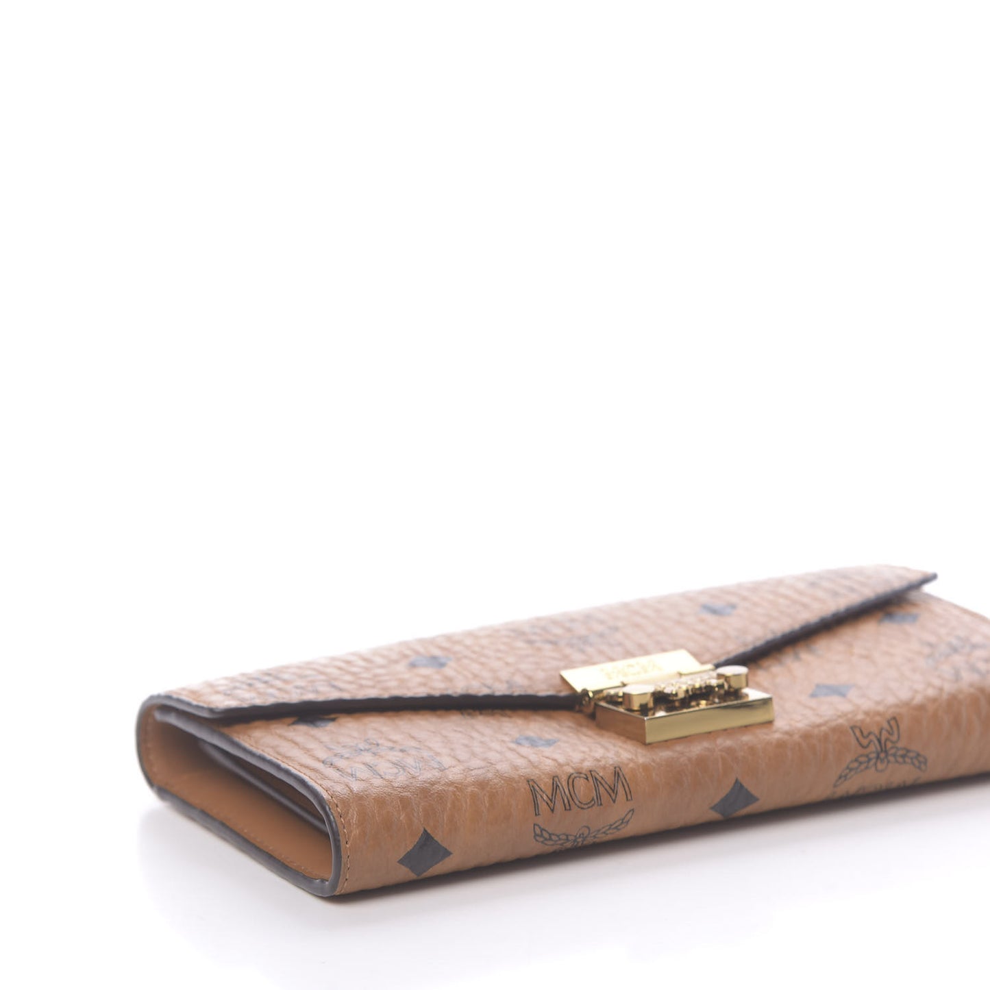 Visetos Large Patricia Wallet On Chain Cognac