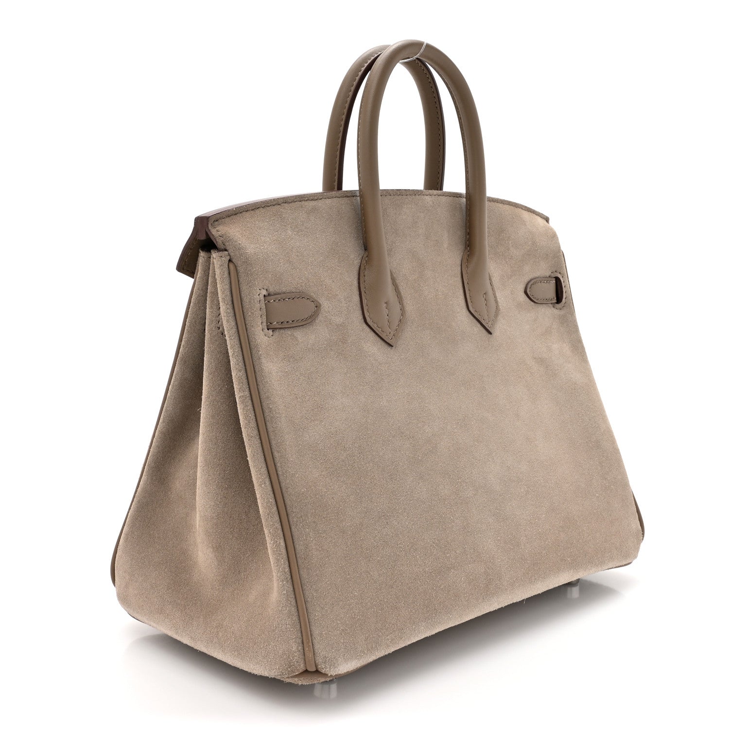 Hermes Veau Doblis Swift Grizzly Birkin 25 Gris Caillou Etoupe 3 of 16