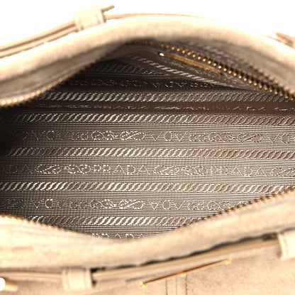 Prada Scamosciato Triangle Small Bonnie Shoulder Bag Deserto 5 of 9