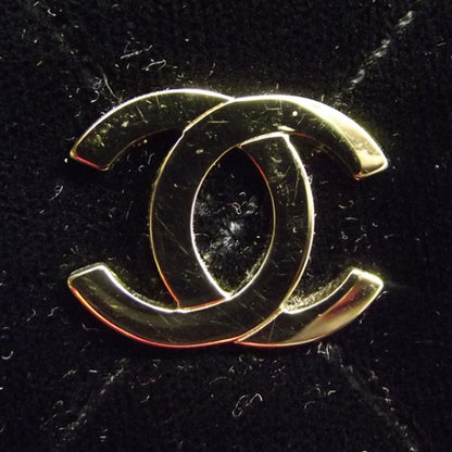 Chanel Velvet Quilted Shoulder Bag Black 10 of 10