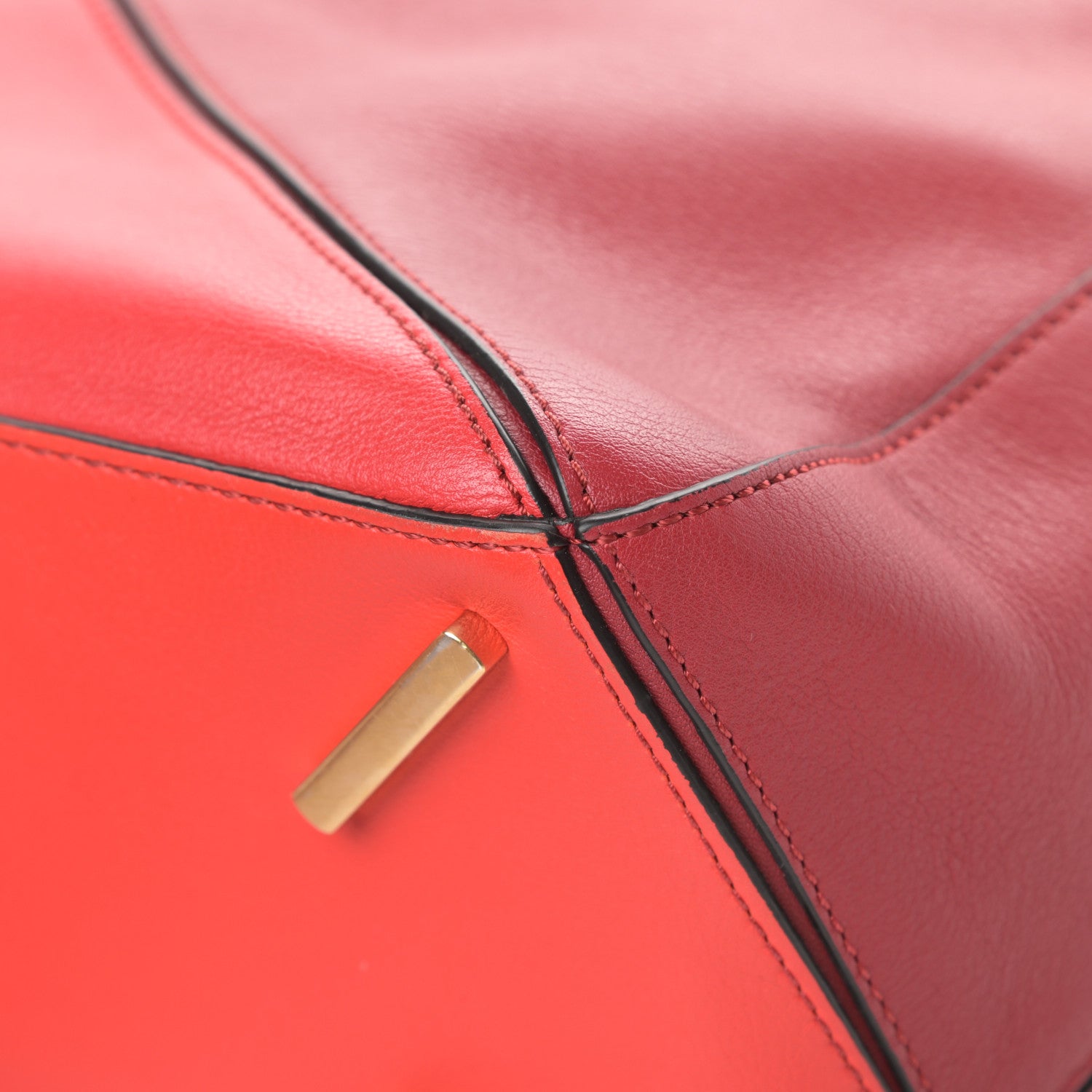 Loewe Calfskin Colorblock Medium Puzzle Bag Red 11 of 13