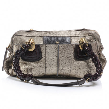 Chloe Leather Heloise Satchel Gold 1 of 8