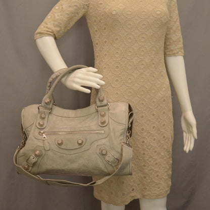 Balenciaga Agneau Giant 21 Silver Hardware CIty Argent 2 of 10