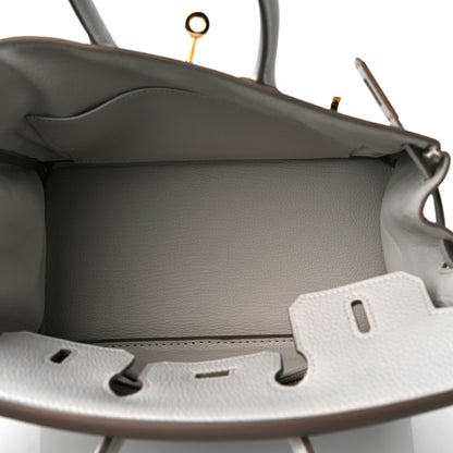 Hermes Togo Birkin 25 Gris Pale 5 of 10