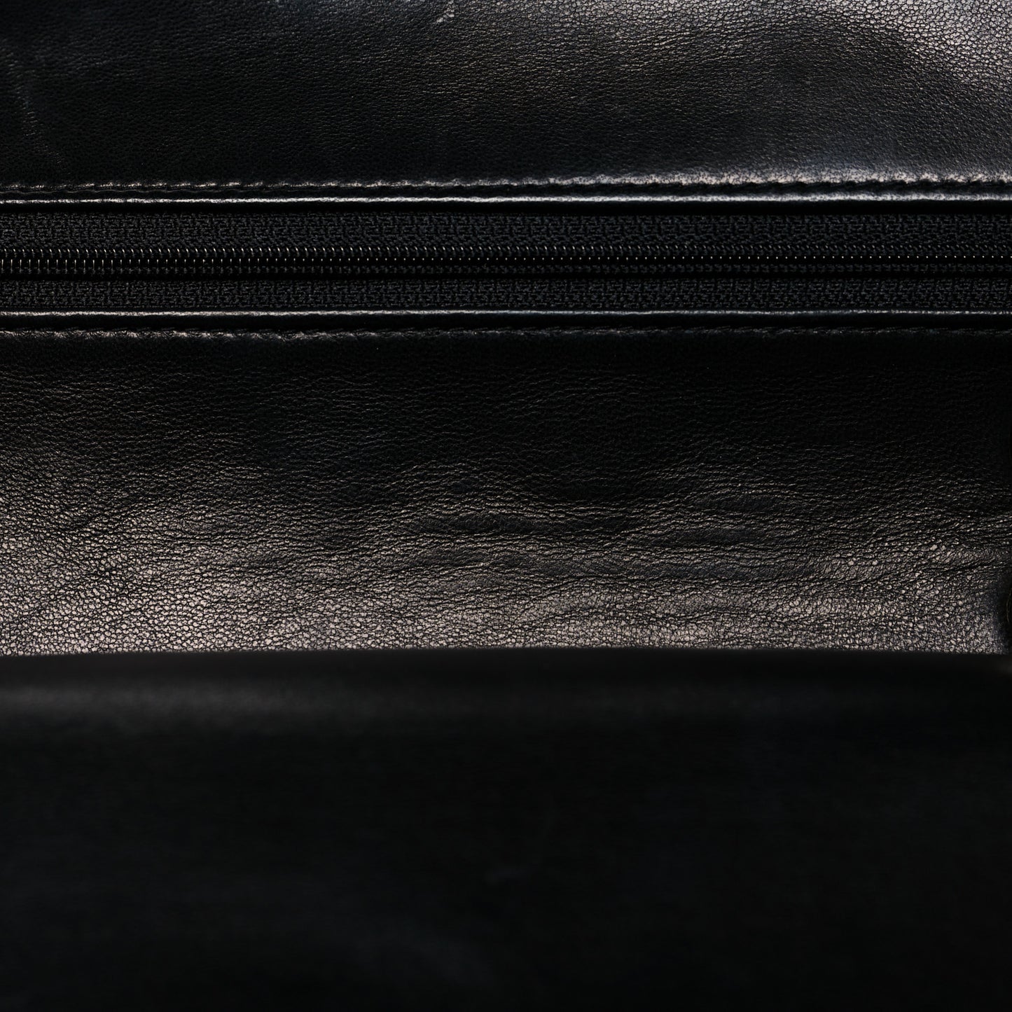 Lambskin Quilted Small Double Flap Black