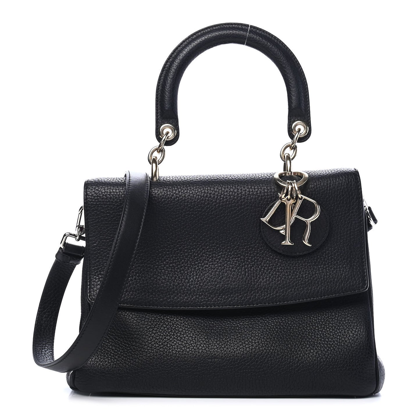 Bullcalf Small Be Dior Flap Black Fraise