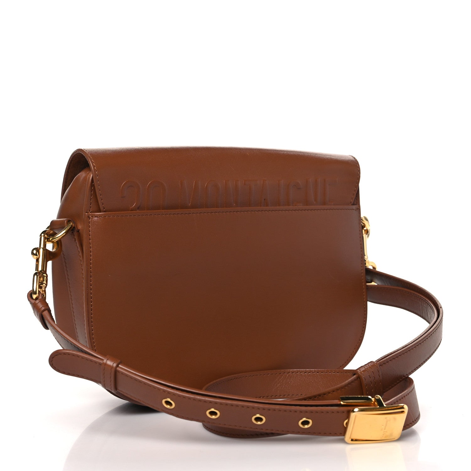 Christian Dior Box Calfskin Medium Bobby Flap Dark Tan 3 of 9