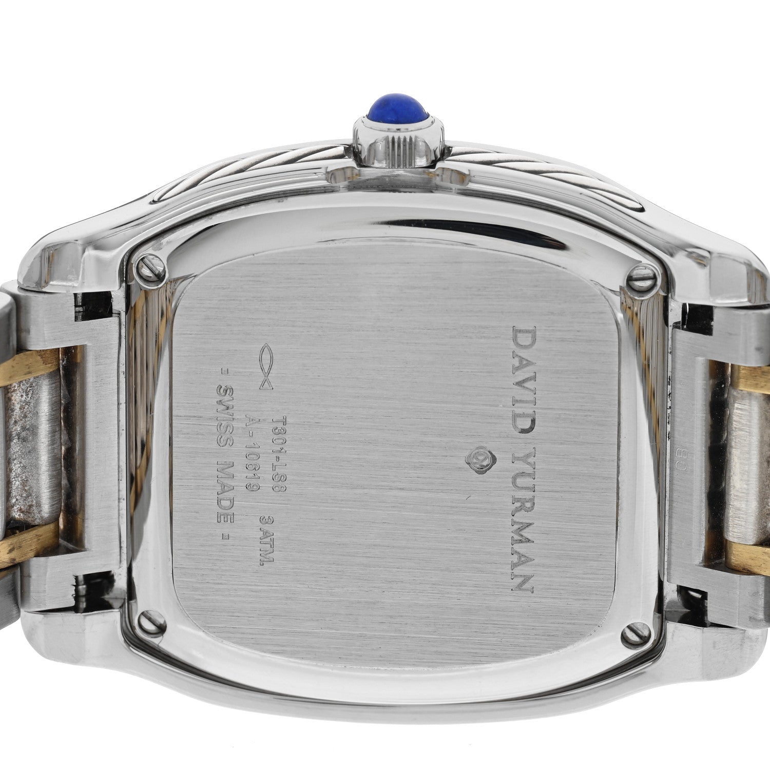 David Yurman Stainless Steel 18K Yellow Gold 35mm Thoroughbred Automatic Watch 4 of 5