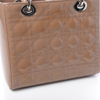 Christian Dior Patent Cannage Medium Lady Dior Brown 12 of 15