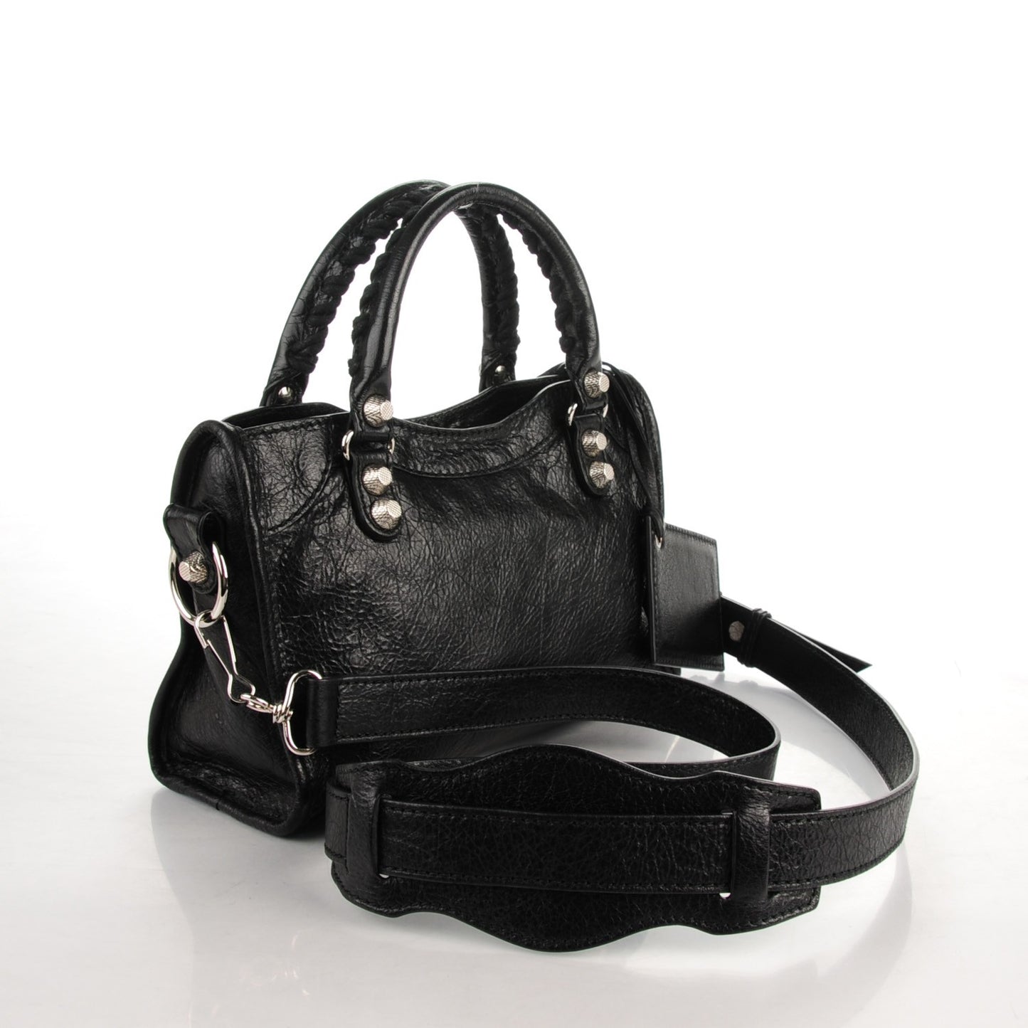 Agneau Giant 12 Silver Hardware Mini City Black