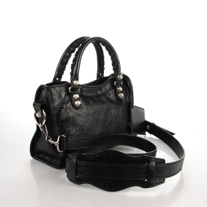 Balenciaga Agneau Giant 12 Silver Hardware Mini City Black 3 of 8