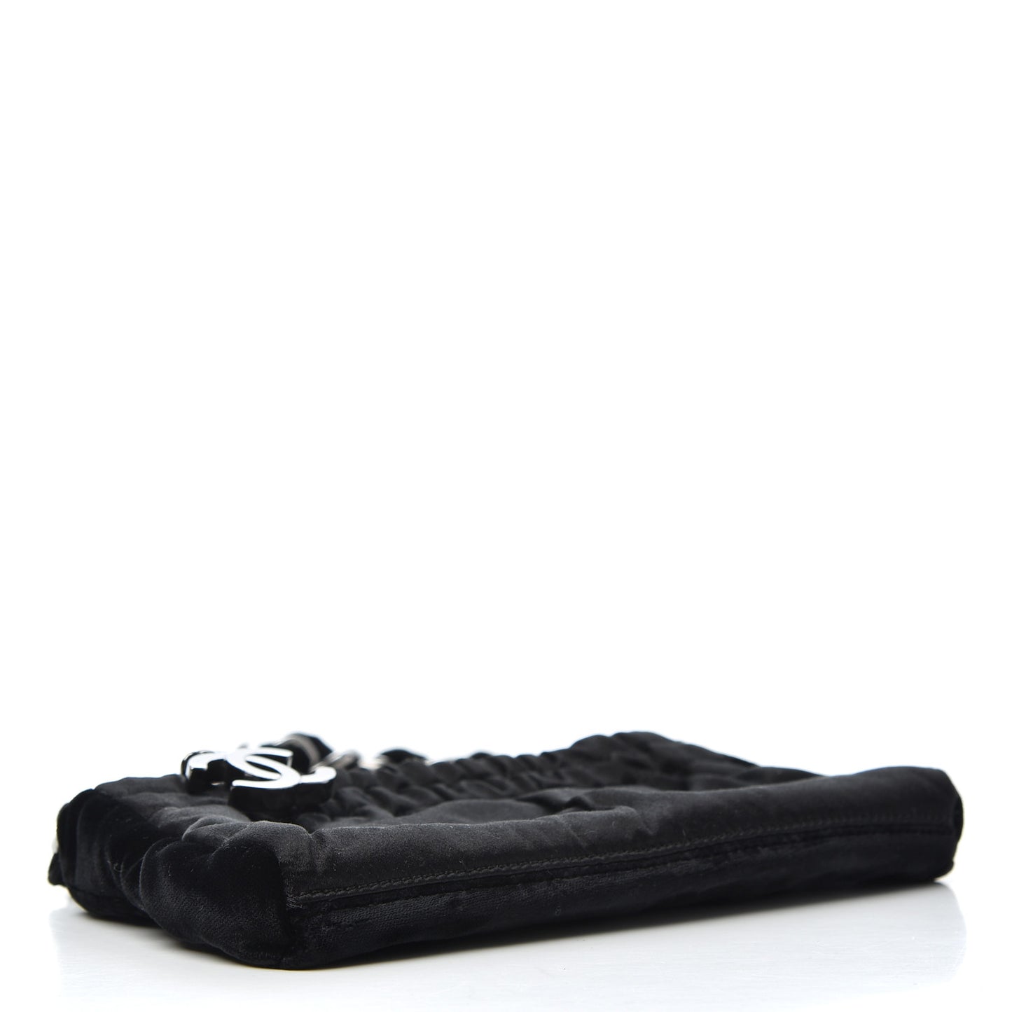 Velvet Satin Evening Bag Black