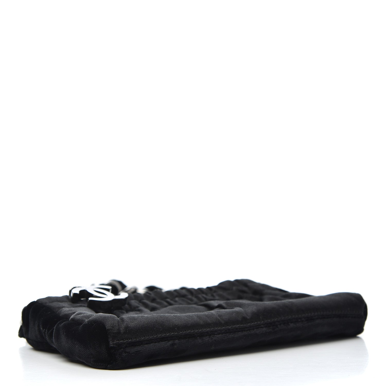 Chanel Velvet Satin Evening Bag Black 4 of 6