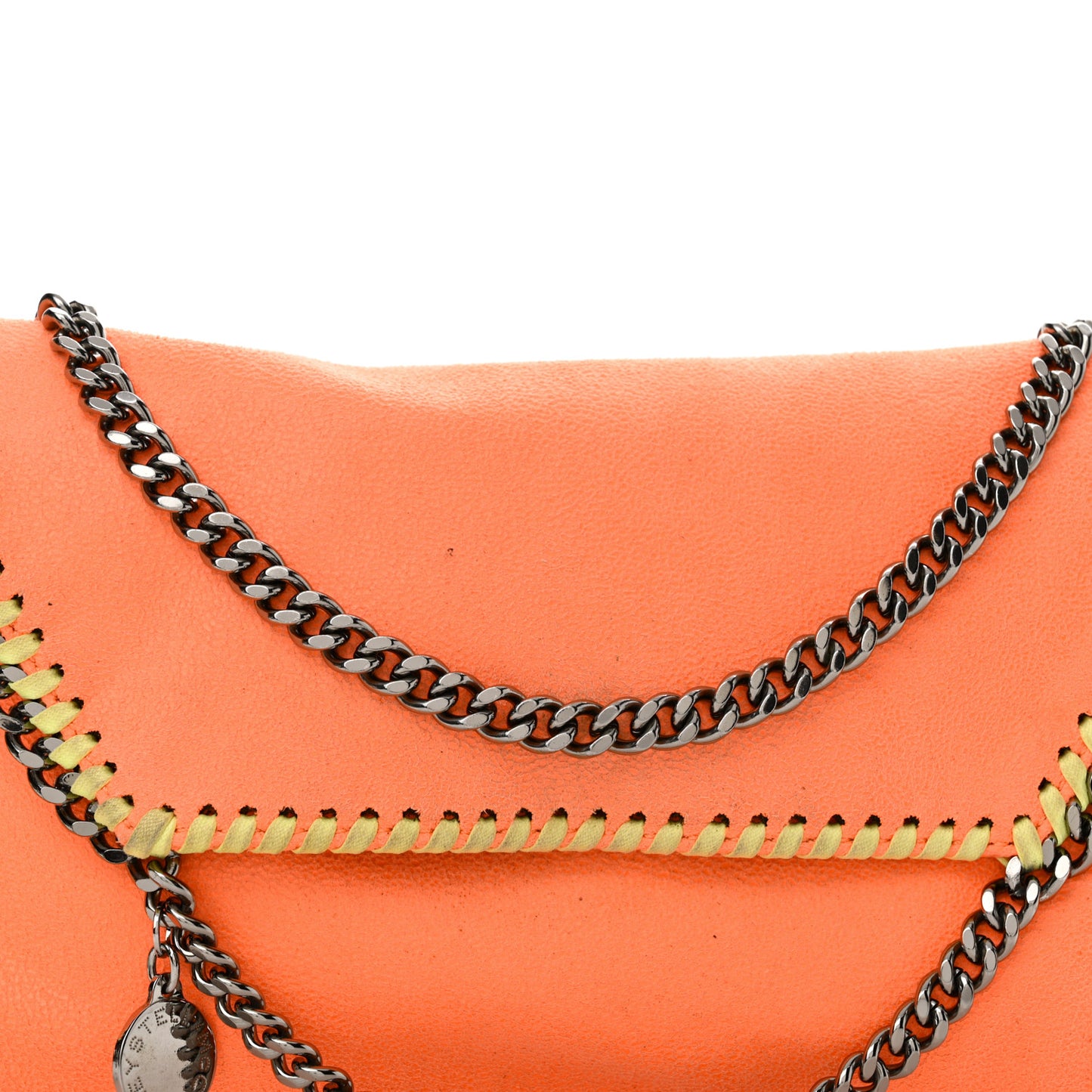 Shaggy Deer Mini Falabella Crossbody Neon Orange