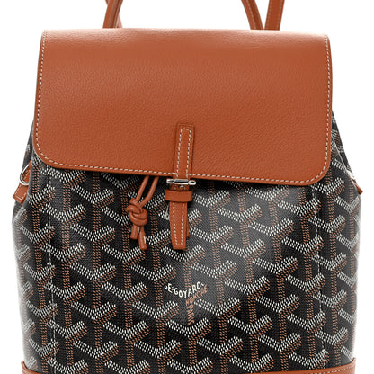 Goyard Goyardine Calfskin Mini Alpin Backpack Black Gold 7 of 11