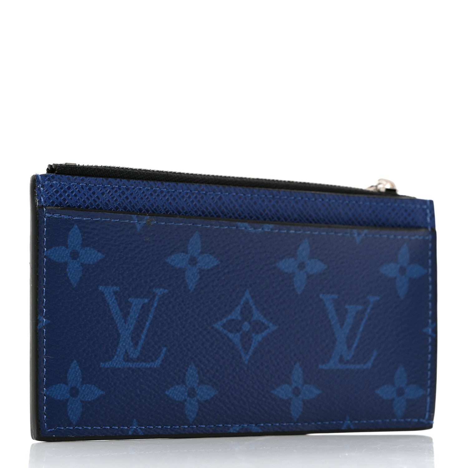 Louis Vuitton Monogram Taiga Coin Card Holder Cobalt 3 of 6