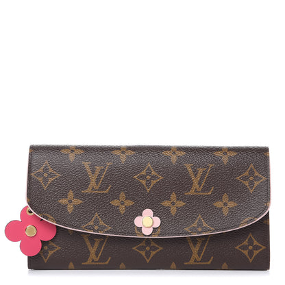 Louis Vuitton Monogram Bloom Flower Emilie Wallet 1 of 7