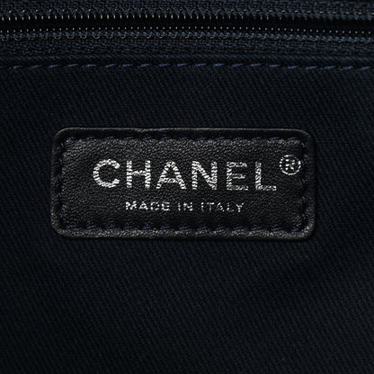 Chanel Denim Small Deauville Tote Dark Blue 6 of 10