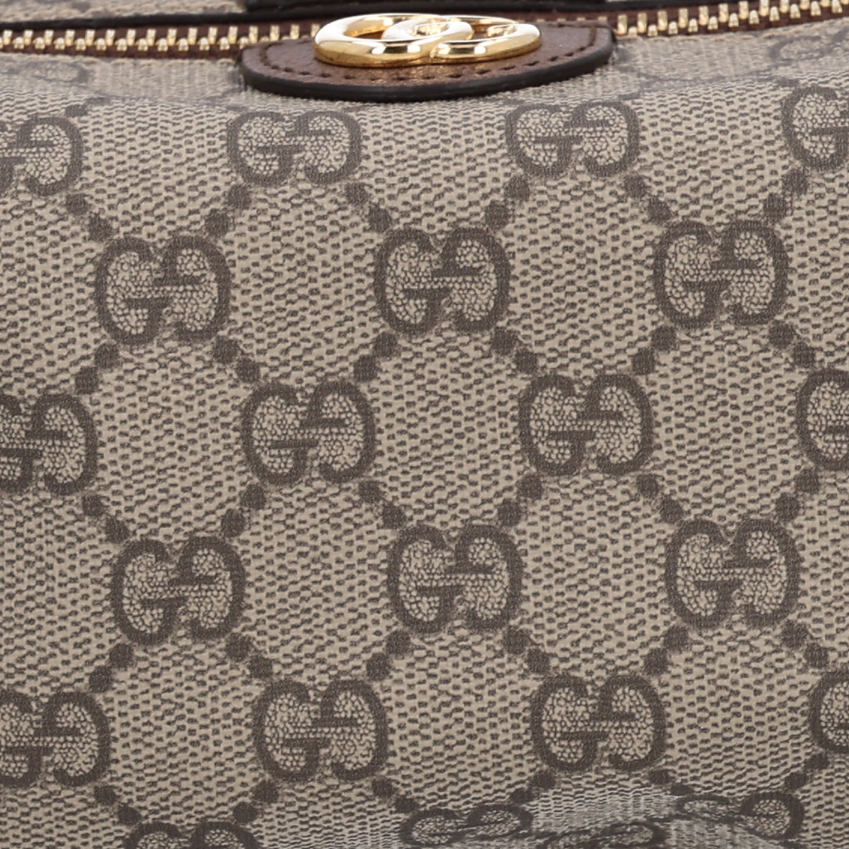 Gucci Soft GG Supreme Monogram Calfskin Medium Ophidia Cosmetic Case Beige Ebony New Acero 8 of 11