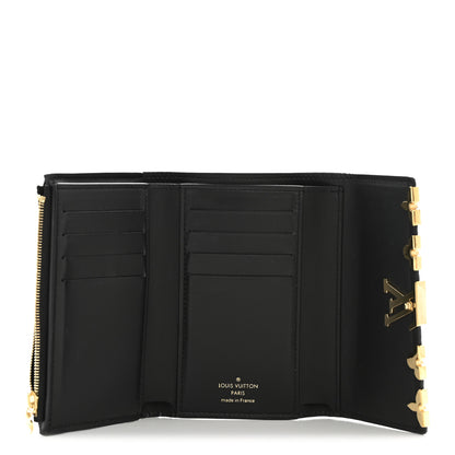 Louis Vuitton Taurillon Embellished Flower Crown Capucines Compact Wallet 5 of 9