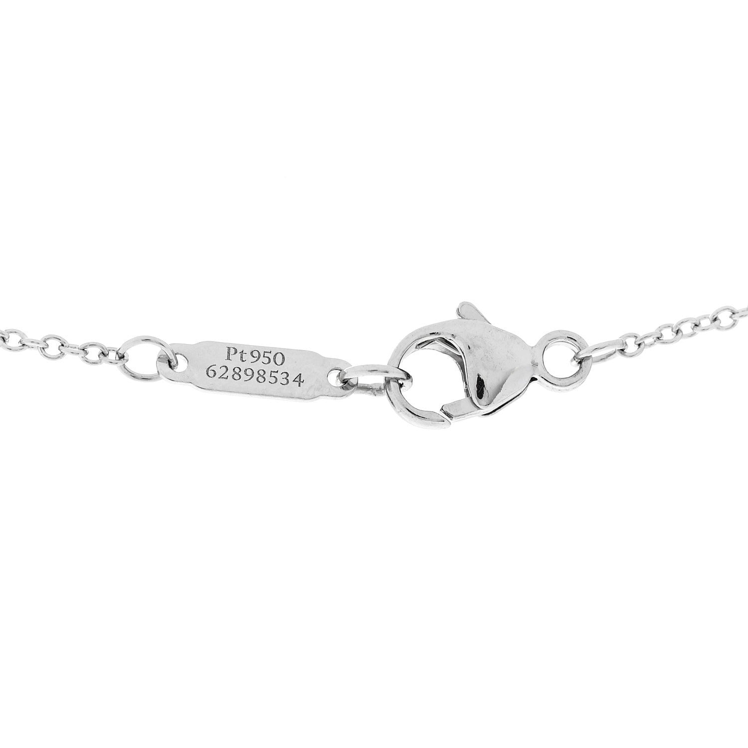 Tiffany Platinum Diamond .41ct Soleste Pendant Necklace 6 of 6