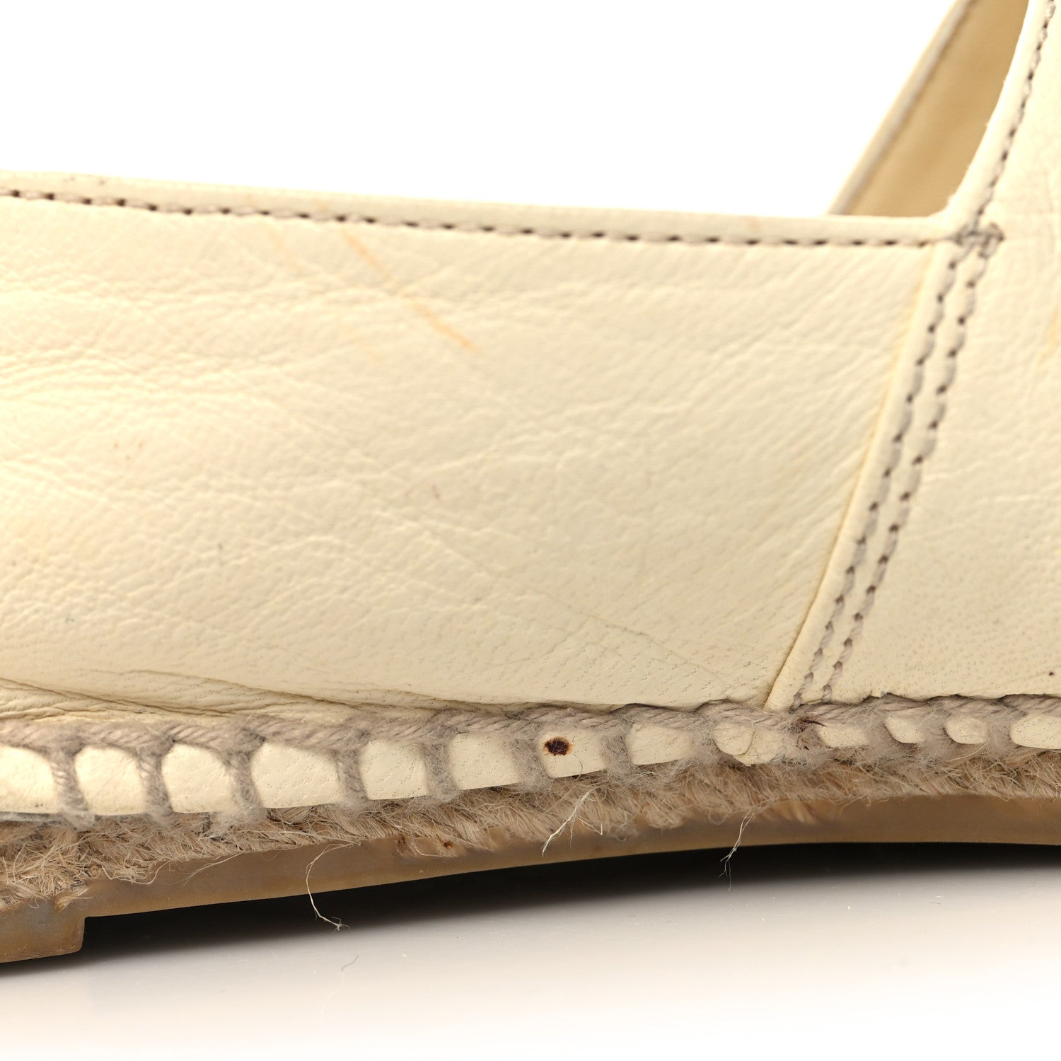 Chanel Lambskin CC Espadrilles 37 White Black 12 of 12