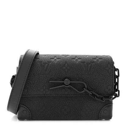 Louis Vuitton Taurillon Monogram Steamer Wearable Wallet Black 1 of 9