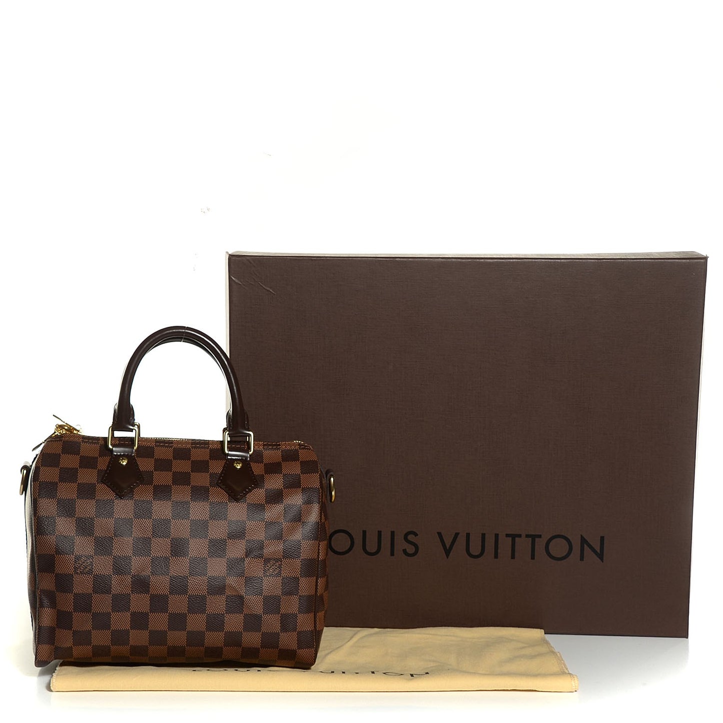 Damier Ebene Speedy Bandouliere 25