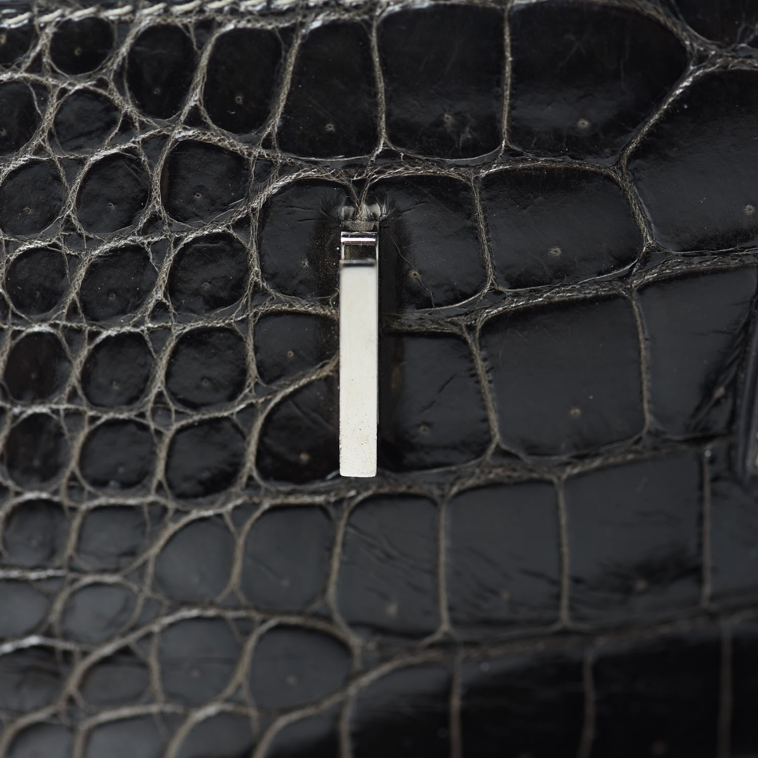 Hermes Shiny Porosus Crocodile Birkin 40 Graphite 23 of 45