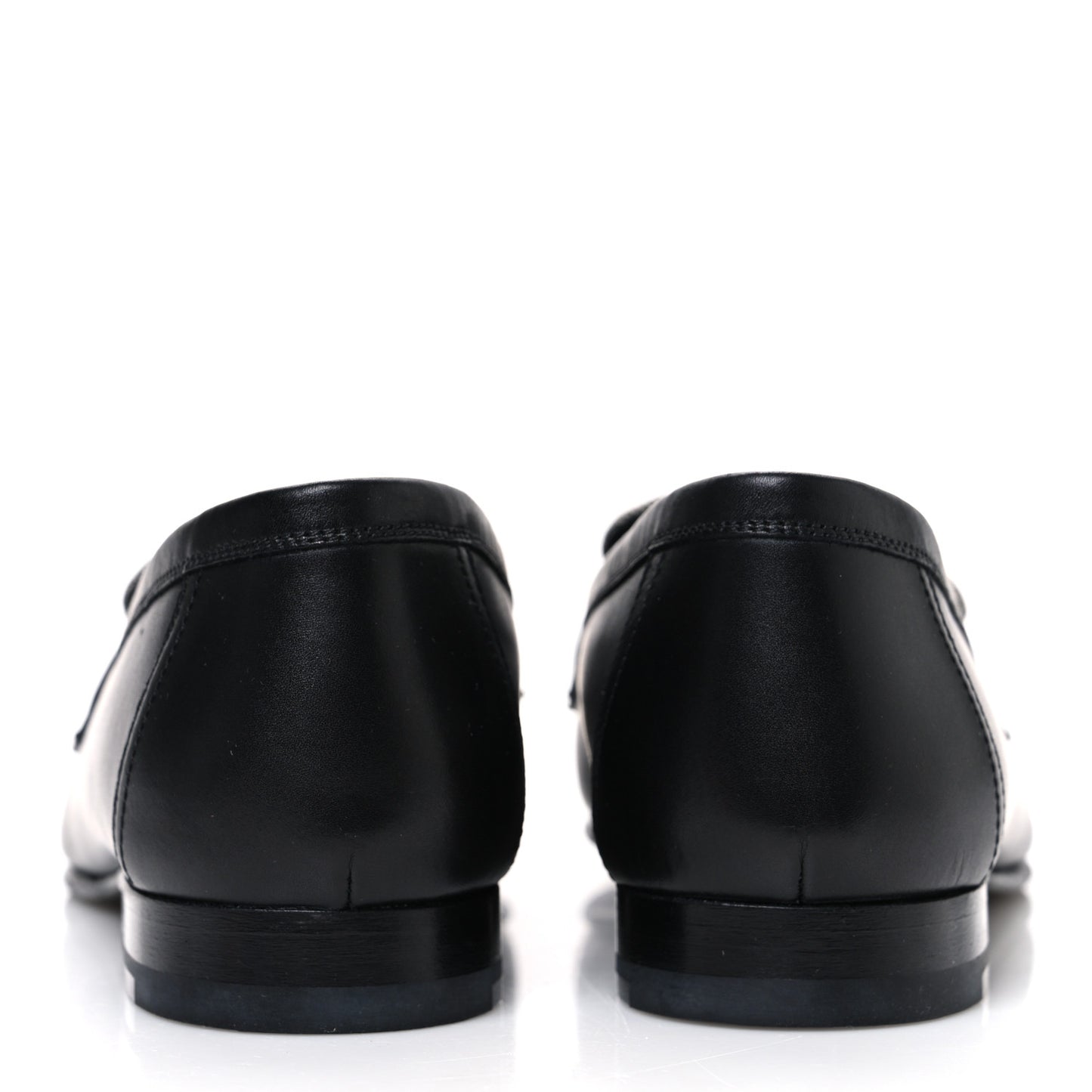 Toile De Coton Calfskin Womens Paris Loafers 37 Black Prunoir
